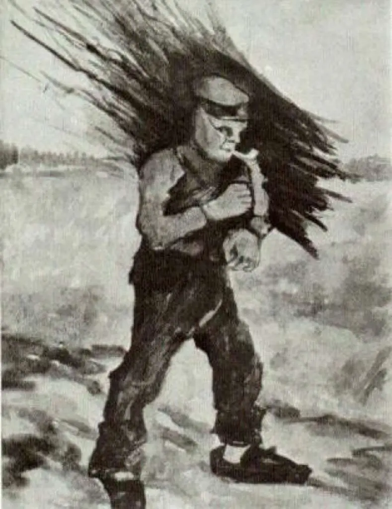 van Gogh Watercolors: Wood Gatherer Figure Study