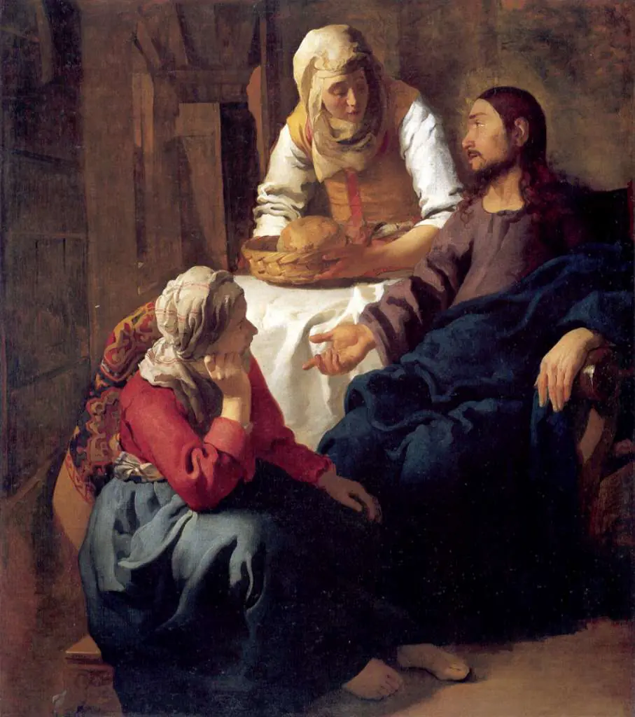 Vermeer: Christus Bei Maria Und Martha