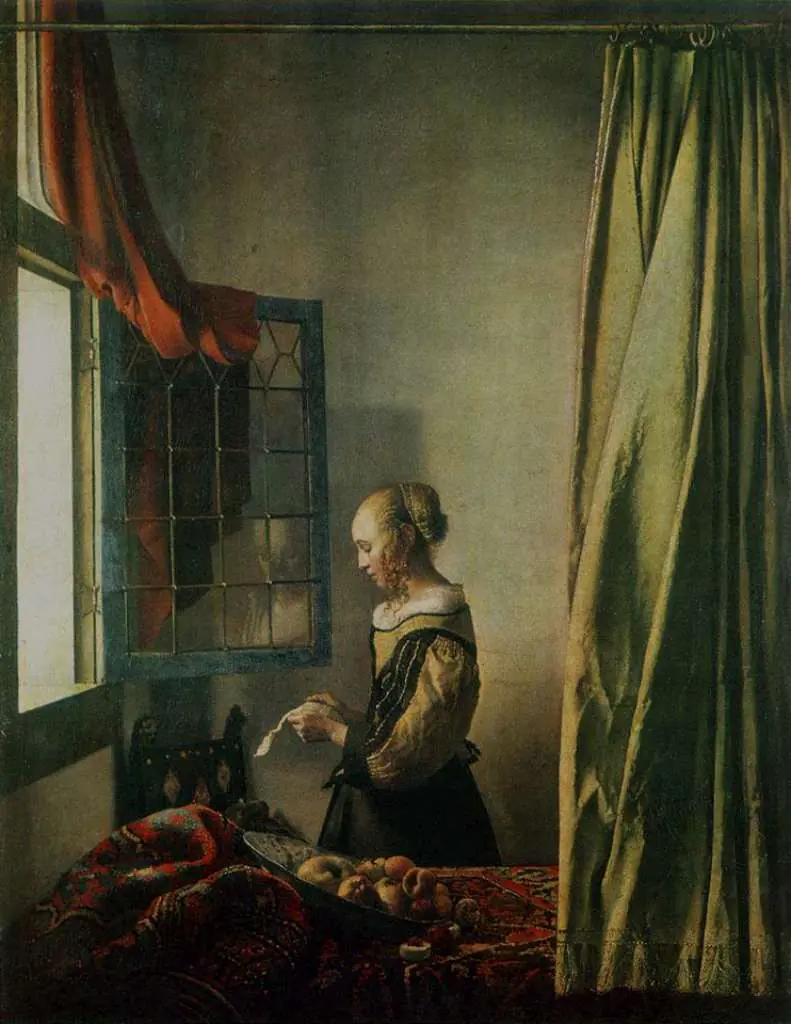 Vermeer: Girl Reading A Letter At An Open Window
