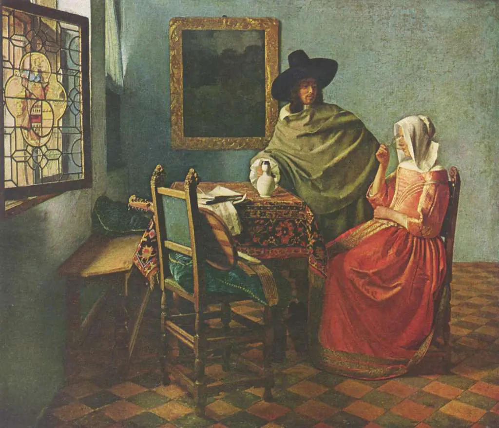 Vermeer: Herr Und Dame Beim Wein